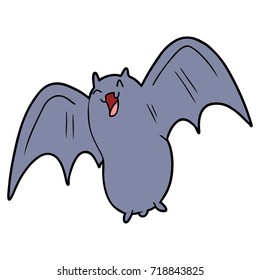 unscharfe Cartoon-Fledermaus