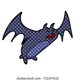 unscharfe Cartoon-Fledermaus