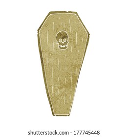 spooky cartoon coffin