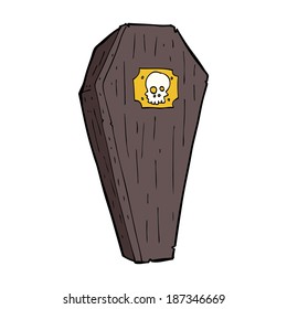 unscharfer Cartoon-Sarg
