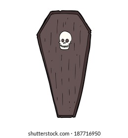 spooky cartoon coffin