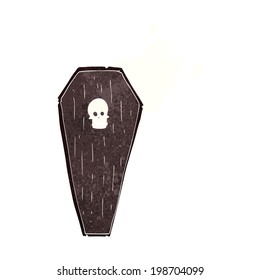 spooky cartoon coffin