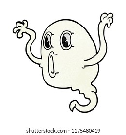 spooky cartoon doodle ghost
