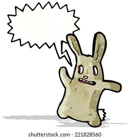 conejo espeluznante de dibujos animados