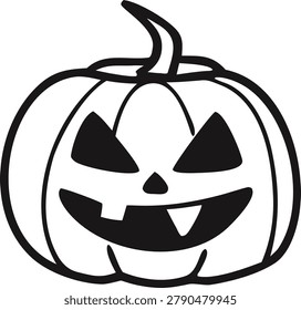 Spooky carved pumpkin face glowing in dark, scary smile and eyes, for Halloween night, autumn harvest, spooky celebration, holiday design.