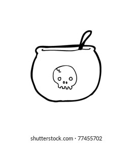 spooky cauldron cartoon