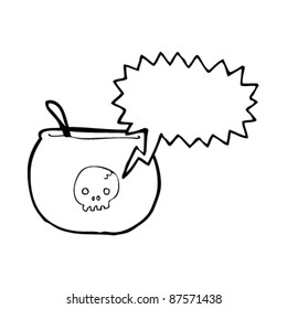 spooky cauldron cartoon