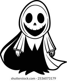 spooky character for cute ghost cartoon