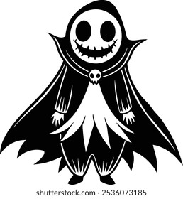 spooky character for cute ghost cartoon