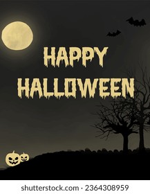 "Spooky costumes, jack-o'-lanterns, and eerie decorations set the stage for a Happy Halloween celebration. Ghosts, witches, and ghouls come alive, creating a thrilling atmosphere. 