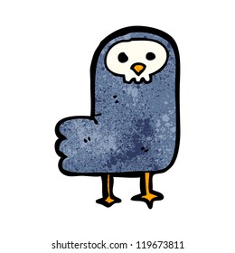 spooky crow cartoon