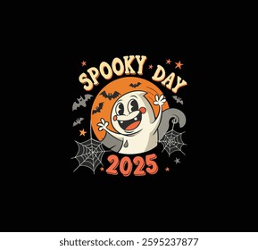 spooky day 2025 vector unique design