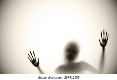 spooky diffuse silhouette vector