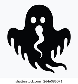 Spooky Drifting Ghost Haunted Spirit Silhouette