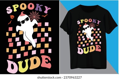 Spooky dude t shirt design