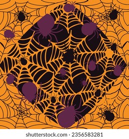 spooky Elegance Halloween seamless pattern, Background Pattern, Halloween Vector Seamless Pattern 