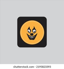 spooky emoji icon expression vector design simple