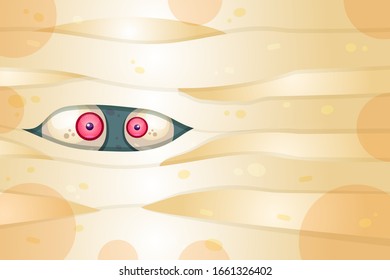 Spooky eyes flat vector illustration. Trick or treat, scary party. Halloween holiday celebration