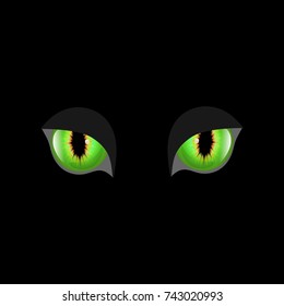 Spooky Eyes Vector Illustration Animal Eyes Stock Vector (Royalty Free ...