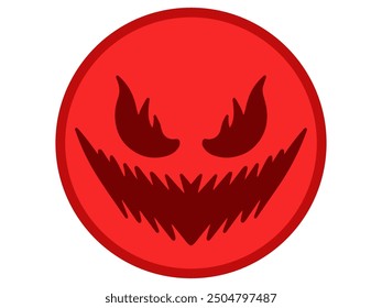 Spooky Face Halloween Day Illustration