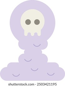 Spooky Fog Icon and Illustration for Halloween and Haunted-Themed Designs