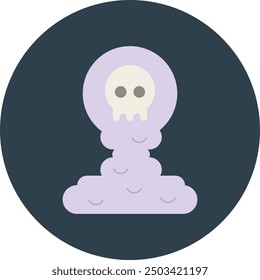 Spooky Fog Icon and Illustration for Halloween and Haunted-Themed Designs