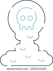 Spooky Fog Icon and Illustration for Halloween and Haunted-Themed Designs