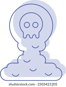 Spooky Fog Icon and Illustration for Halloween and Haunted-Themed Designs