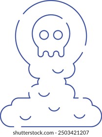 Spooky Fog Icon and Illustration for Halloween and Haunted-Themed Designs