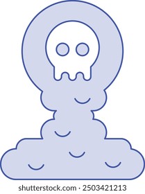 Spooky Fog Icon and Illustration for Halloween and Haunted-Themed Designs