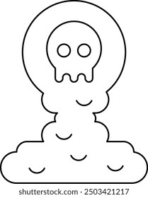 Spooky Fog Icon and Illustration for Halloween and Haunted-Themed Designs