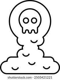 Spooky Fog Icon and Illustration for Halloween and Haunted-Themed Designs