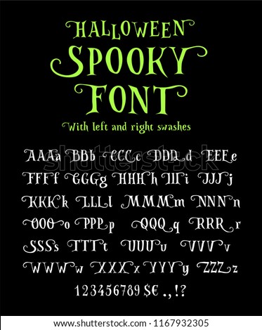 spooky font halloween rough