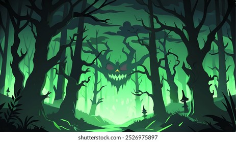 Spooky Forest for Background Halloween