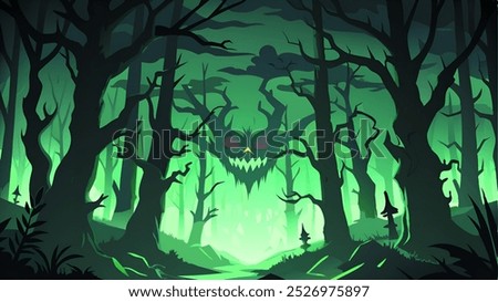Spooky Forest for Background Halloween
