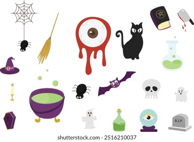 Spooky Fun Cute Halloween Illustration