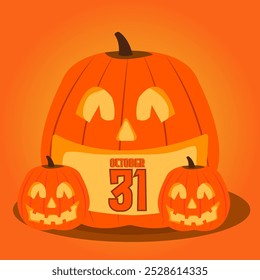 Gespenstische und lustige Halloween-Vektorgrafiken mit Geistern, Kürbissen, Fledermäusen und gespenstischen Häusern - perfekt zum Erstellen festlicher Einladungen, Poster und Dekorationen.