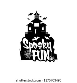 Spooky fun with typography design vector 