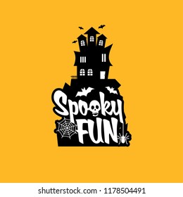 Spooky fun with typography design vector 