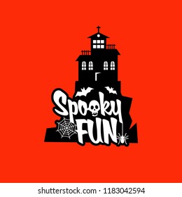 Spooky fun with typography design vector 