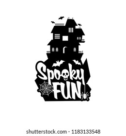 Spooky fun with typography design vector 