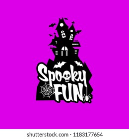 Spooky fun with typography design vector 