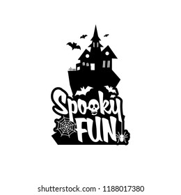 Spooky fun with typography design vector 