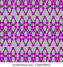 Spooky geometric halloween pattern abstract