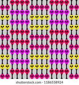 Spooky geometric halloween pattern abstract