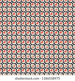Spooky geometric halloween pattern abstract