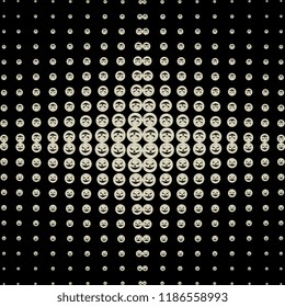 Spooky geometric halloween pattern abstract