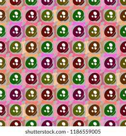 Spooky geometric halloween pattern abstract