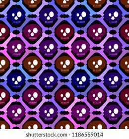 Spooky geometric halloween pattern abstract