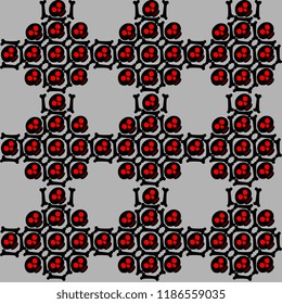 Spooky geometric halloween pattern abstract